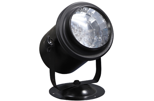 Metal spot light with round base