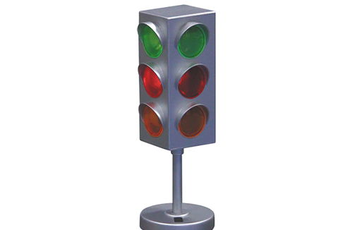 Mini silver traffic light