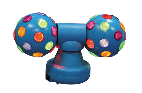 4 inch blue double disco light