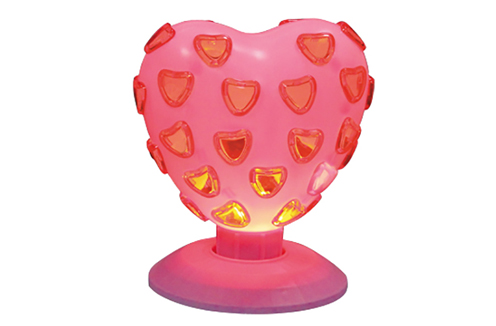 Heart pink disco light