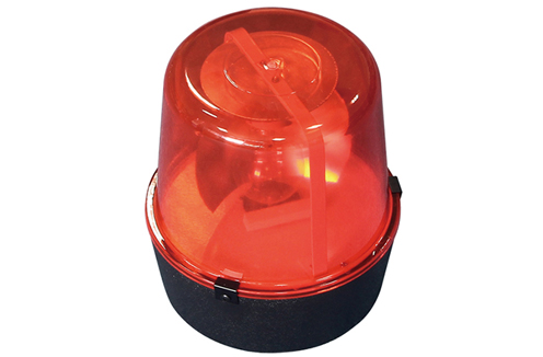 Big red police light